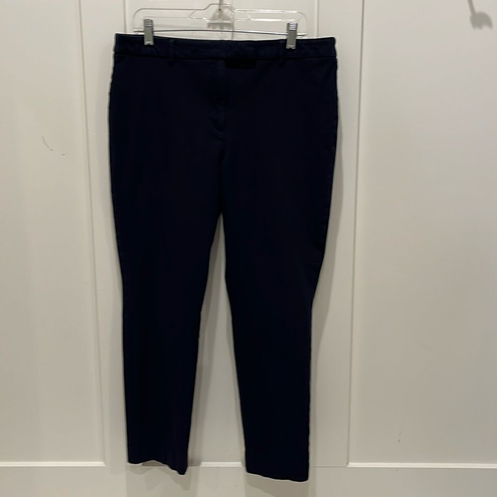 Talbots Navy High Waist Straight Leg Pants